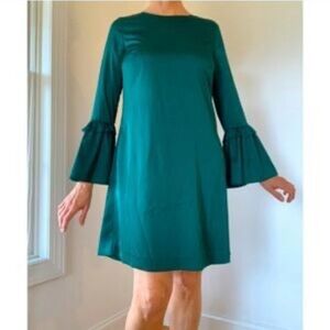 Worthington Green Bell Sleeve Dress
